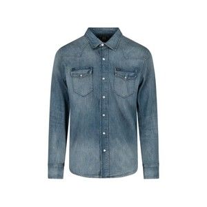 Polo Ralph Lauren Faded Blue Denim Shirt With Classic Collar - NWT